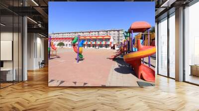 Color entertainment equipment in a kindergarten Wall mural