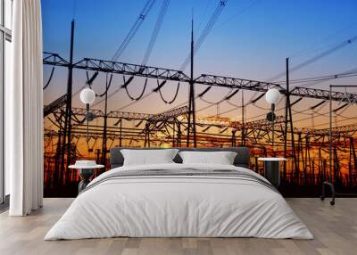 the power supply facilities Wall mural