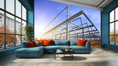 the steel structure Wall mural