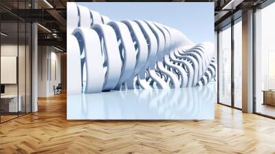 Geometric architectural design space background image  Wall mural