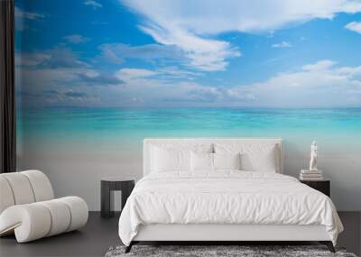 Beautiful beach ocean and blue sky in Krabi Thailand. TA-CHAI Beach. Wall mural