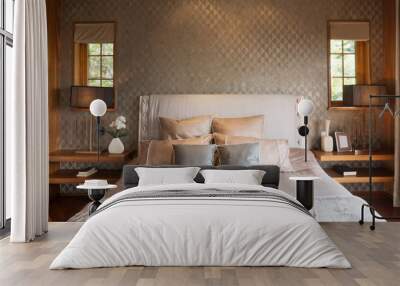 interior of modern bedroom Wall mural