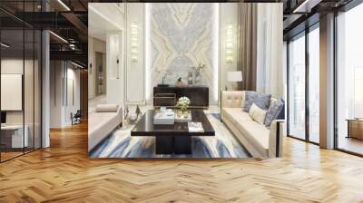 interior of modern living room Wall mural