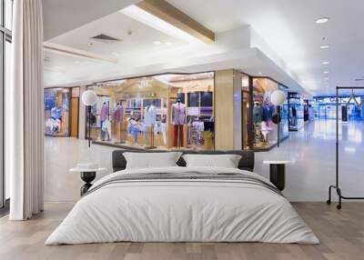 modern clothes retail shop in shopping mall Wall mural