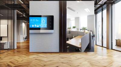 smart screen in modern office Wall mural