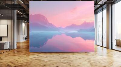 Produce a serene background with a seamless transition between two tranquil tones. Wall mural