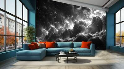 Starry Textures and Nebula's Voice Wall mural