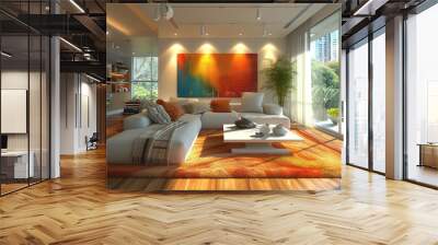 Modern studio interior Wall mural