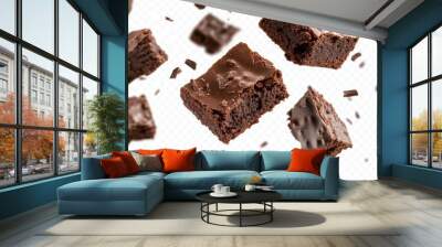 Fudge Brownies in Flight Wall mural