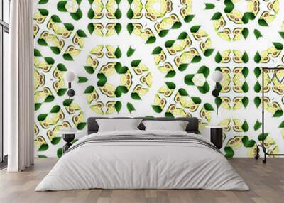 seamless pattern with flowers Wall mural