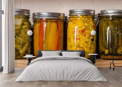 Storage shelfs with canned food Wall mural