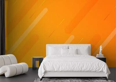 Abstract gradient orange modern design background Wall mural