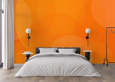 abstract orange geometric shape colorful background Wall mural