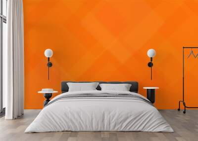 abstract orange geometric shape colorful background Wall mural