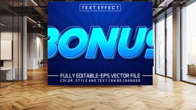 Bonus text editable style effect Wall mural