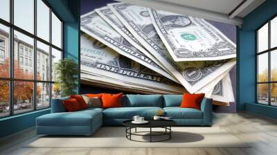 One dollar bills Wall mural