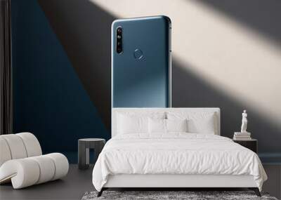 Sleek Smartphone Mockup Studio Lighting Wall mural