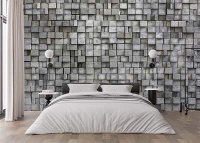 Background of brick wall texture, Retro color. Wall mural