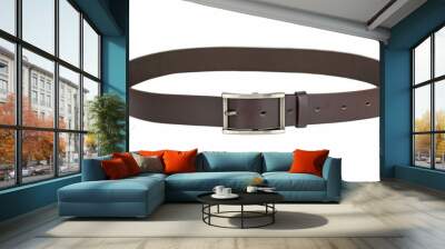 leather belt for men . isolate on white background Wall mural