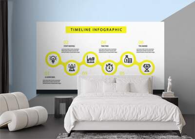 vector illustration Infographic design template Wall mural