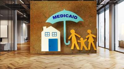 Family Medicaid umbrella Wall mural