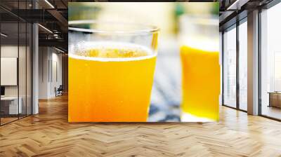 two pints of hefeweizen Wall mural