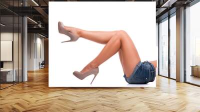 Perfect female legs Wall mural