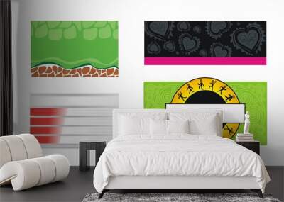 templates 2 Wall mural