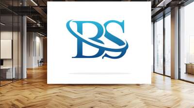 creative BS logo icon design Wall mural