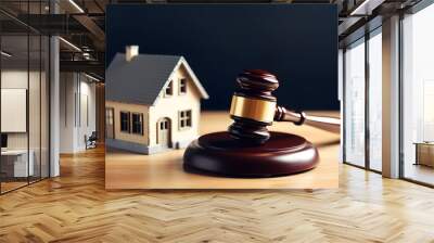 Concept Of Real Estate Law, Auctions, And Home Purchase. Сoncept Real Estate Law, Auctions, Home Purchase, Property Transactions, Legal Rights Wall mural