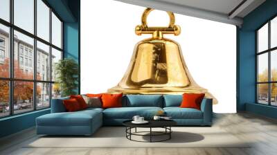 golden bell isolated on white Wall mural