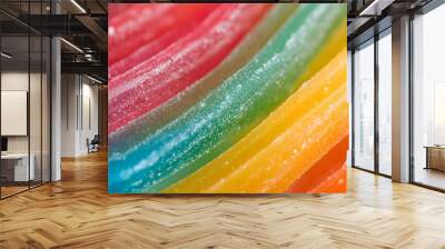 Multicolor gummy candy (licorice) sweets closeup food background
 Wall mural