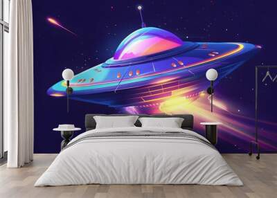 set of ufo logo vector
 Wall mural