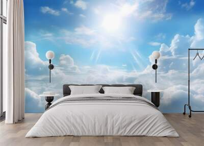 blue sky background
 Wall mural