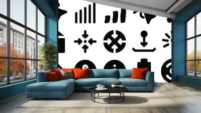 Icon Cool Internet Solid Style Vol 2 for any purposes website mobile app presentation Wall mural