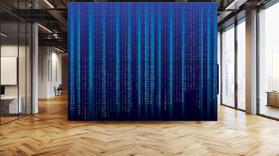 binary code blues Wall mural