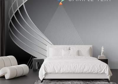 metallic waves Wall mural