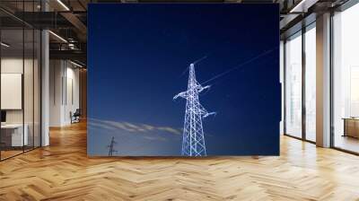 Pylon under starry sky Wall mural