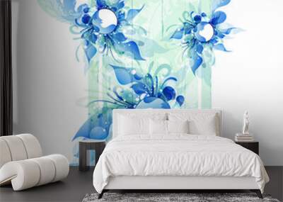 eps10 vector flower background Wall mural