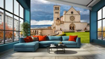 Basilica of Saint Francis of Assisi - Assisi,Italy Wall mural