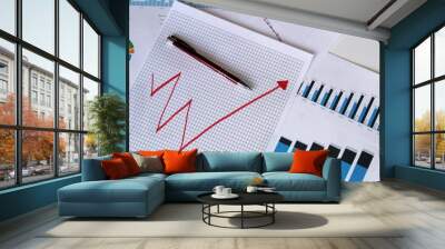 pen and chart Wall mural