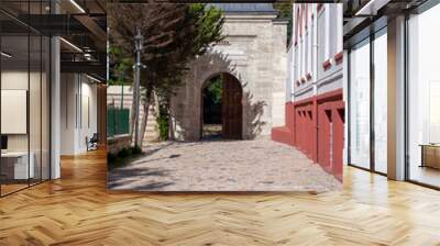 The historic Ayazma Mosque in the district of Üsküdar, Istanbul. Exterior courtyard entrance gate Wall mural