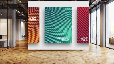 Simple Modern Covers Template Design. Set of Minimal Geometric Halftone Gradients for Presentation, Magazines, Flyers, Annual Reports, Posters and Business Cards. Vector EPS 10 Wall mural