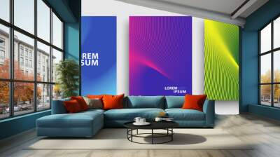 Simple Modern Covers Template Design. Set of Minimal Geometric Halftone Gradients for Presentation, Magazines, Flyers, Annual Reports, Posters and Business Cards. Vector EPS 10 Wall mural