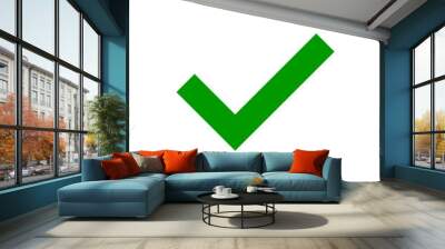 check icon vector. check mark icon. check list button icon Wall mural