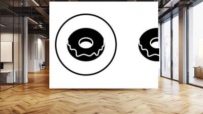 Donut icon vector. doughnut icon. donut logo Wall mural