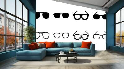 Glasses icon vector. eye glasses icon. sunglasses Wall mural