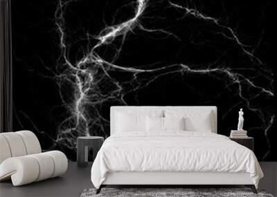 Black and white light thunder 
 Wall mural