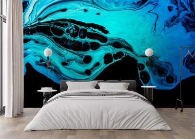 Abstract Liquid marble texture Oil color Background Wall mural