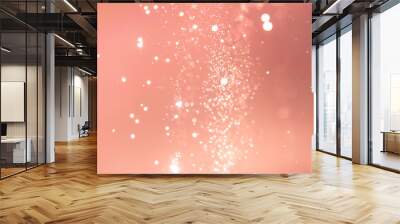 Abstract Pink bokeh defocus glitter blur background. Wall mural